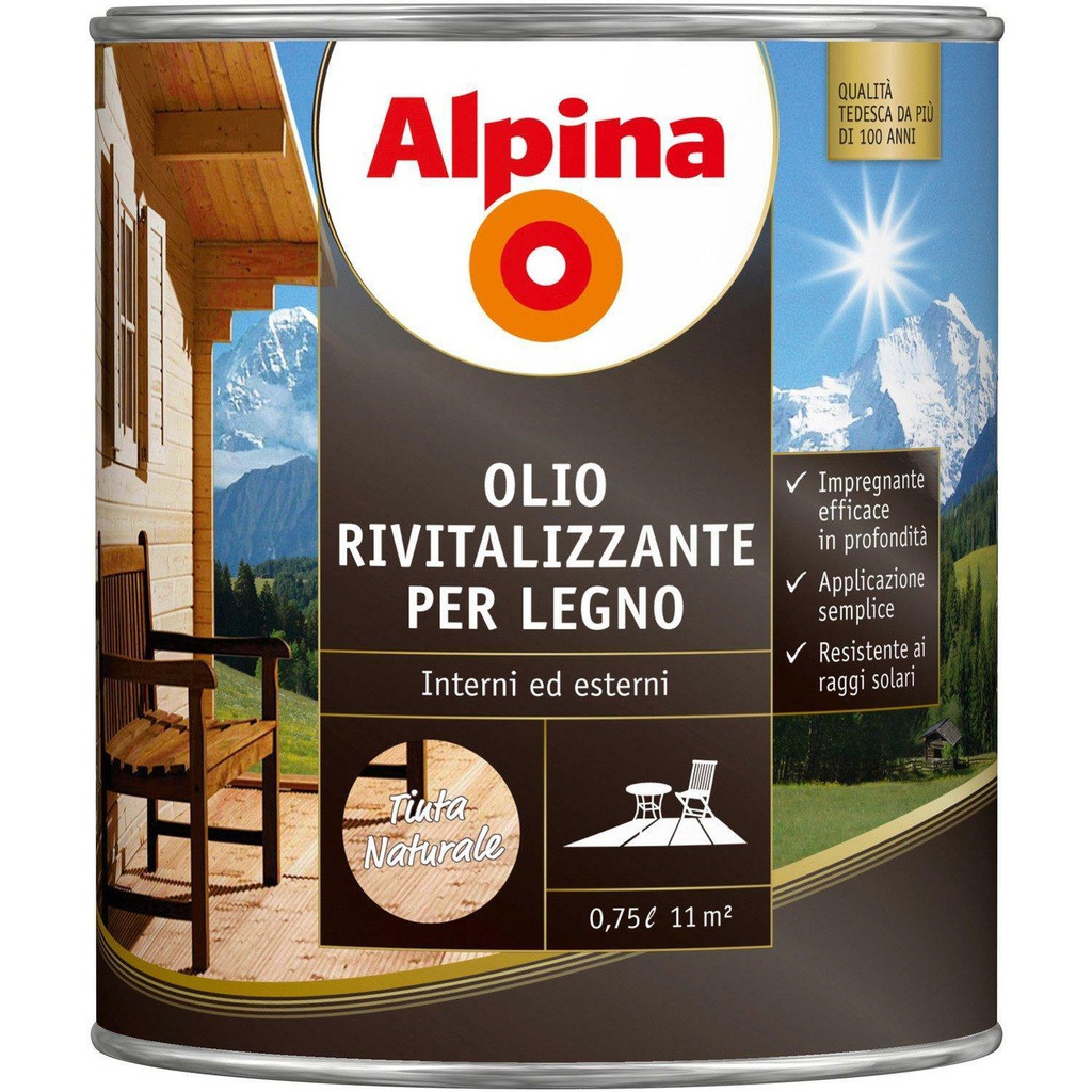 AL OLIO RIVITAL. PER LEGNO TINTA NATURALE 0,75 L COD.888134