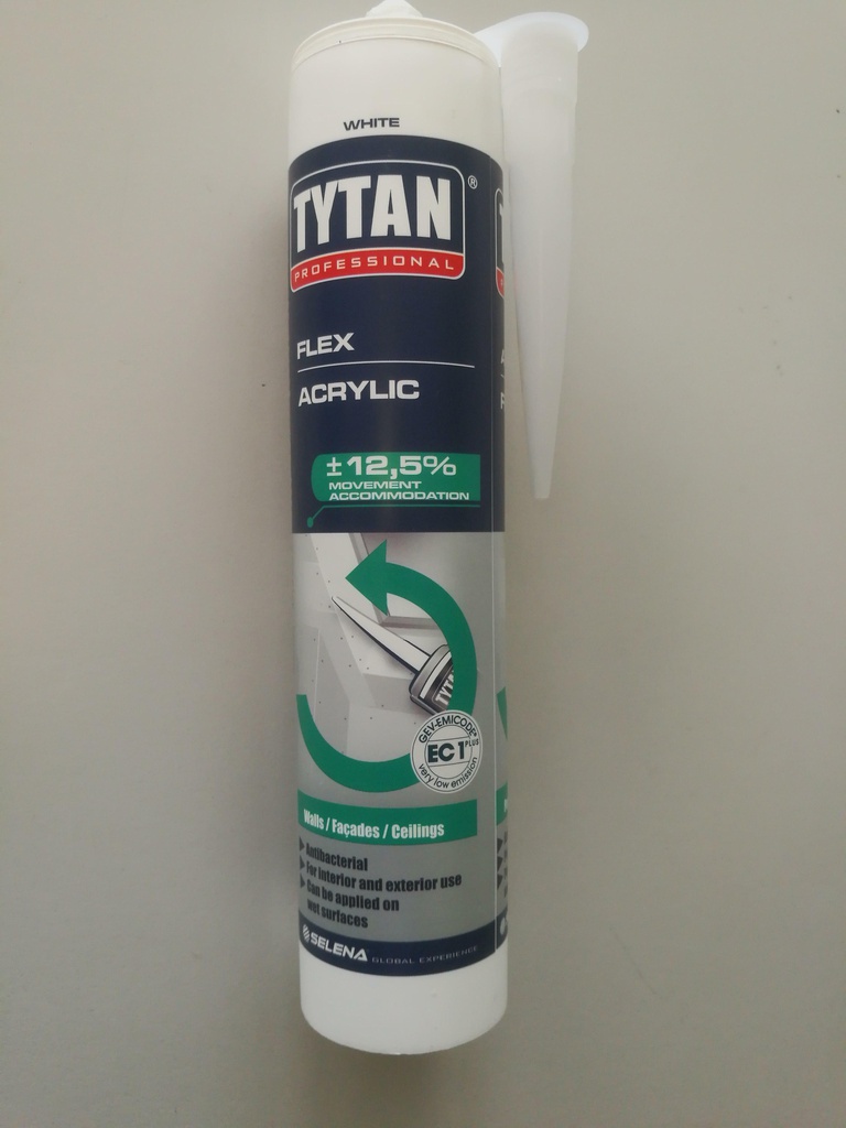 TYTAN PROF. SILICONE ACRILICO FLESS. BIANCO 300 ML COD711001