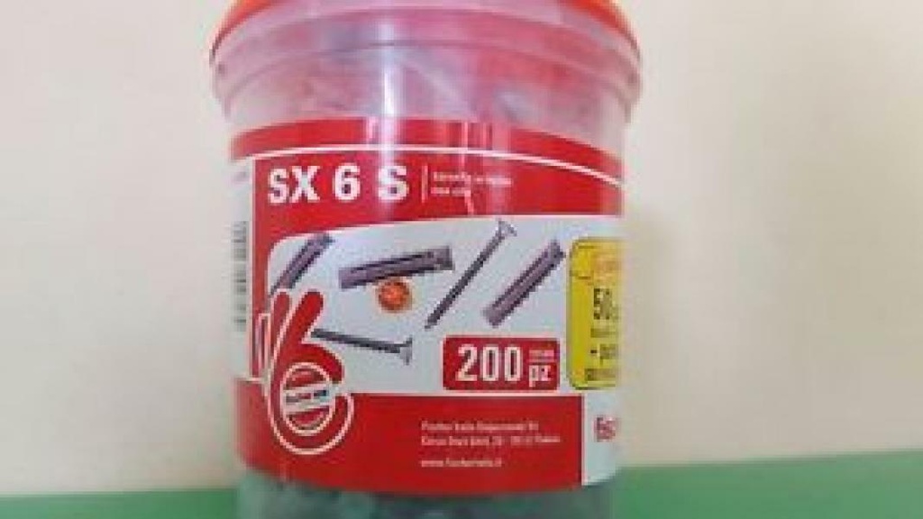 FISCHER TASS. PROMO BARAT.+PUNTA SX 6 S CF=200 PZ COD.518955/570206