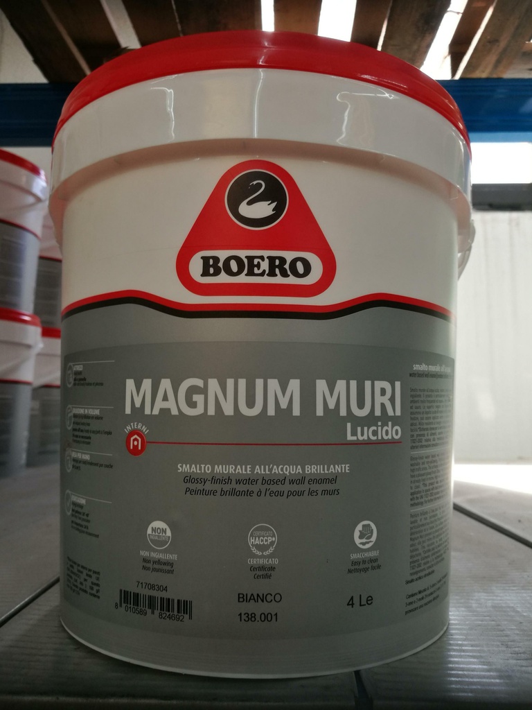 MAGNUM PER MURI LUCIDO BIANCO 4 LT COD.138.001