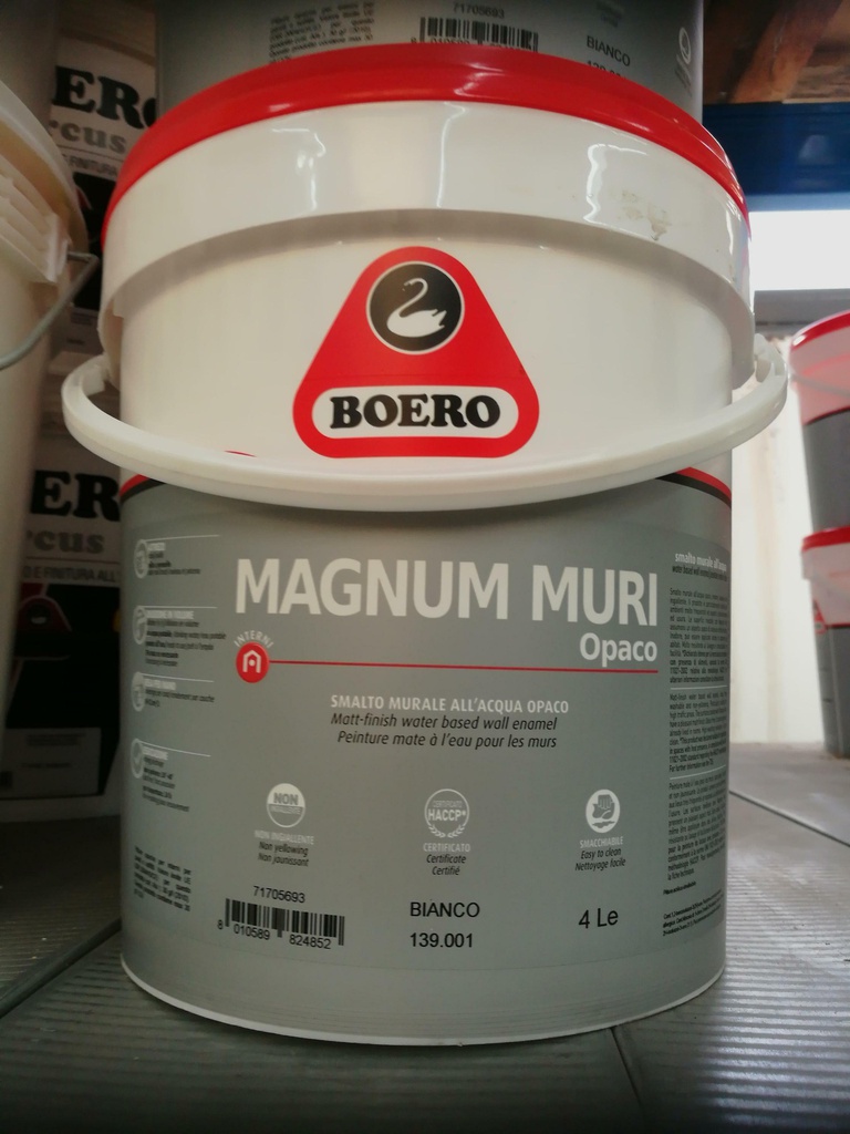 MAGNUM PER MURI OPACO BIANCO 4 LT COD.139.001