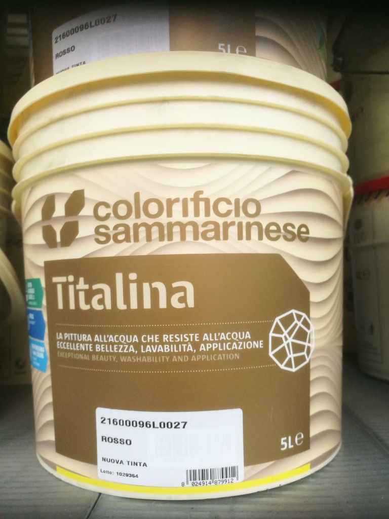 TITALINA ROSSO 5 LT COD.2160.0096