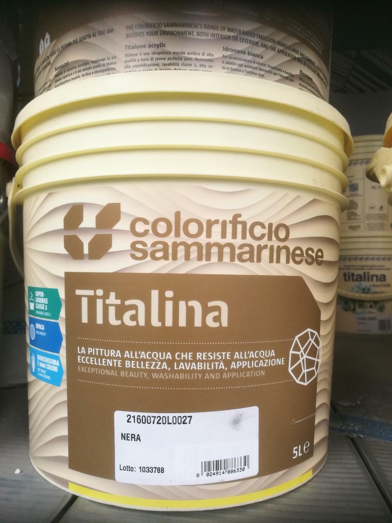 TITALINA NERA 5 LT COD.2160.0720/21600720L0027