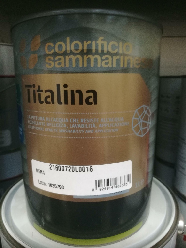 TITALINA NERA 1 LT COD. 2160.0720/21600720L0016