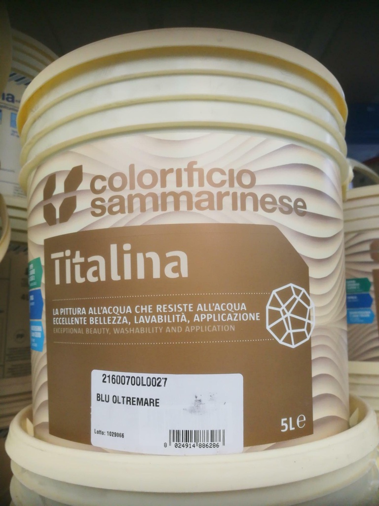 TITALINA BLU OLTREMARE 5 LT COD.2160.0700