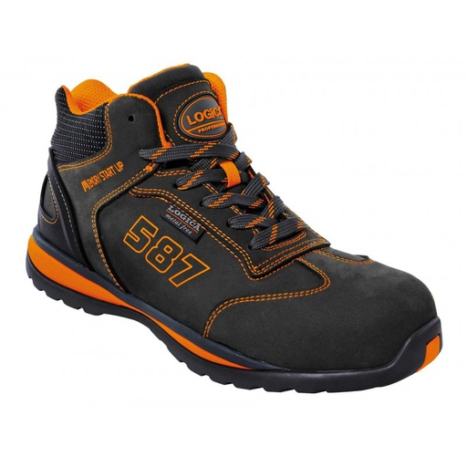 LOGICA SCARPA ALTA NABUK NERA S3 N.41 COD.ALFA-41