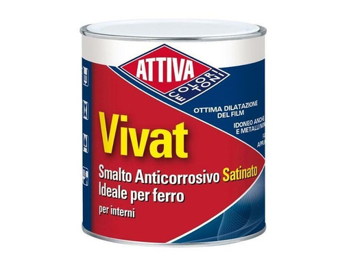 [ATT000327] ATTIVA VIVAT SATINATO NERO 0.75 LT