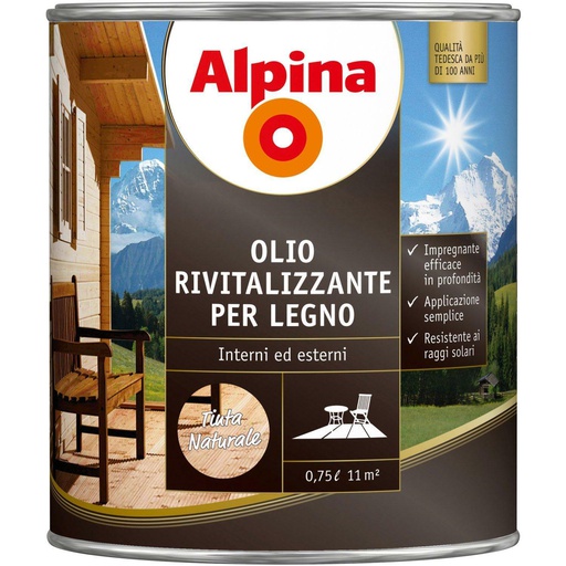 [ALP000122] AL OLIO RIVITAL. PER LEGNO TINTA NATURALE 0,75 L COD.888134