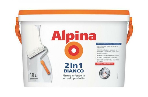 [ALP000201] AL PITTURA 2 IN 1 BIANCO 10 LT COD.908651