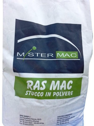 [TWE000020] STUCCO IN POLVERE RASMAC 20 KG COD.A142 BC=40CF