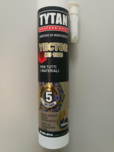 [SEL000050] TYTAN PROF. ADESIVO VECTOR MS 1000 BIANCO 290 ML COD.83009