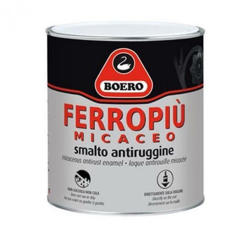 [BOE000404] FERROPIU' NERO GRAFITE GR.GROSSA 0,75 LT COD.450.230