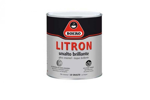 [BOE000267] LITRON SMALTO BRILL. BIANCO 0,75 LT COD.477.001