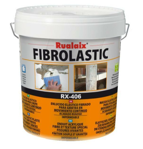 [BUL000037] STUCCO RUALAIX RX-406 FIBROLASTIC 5 KG SC=4 CF